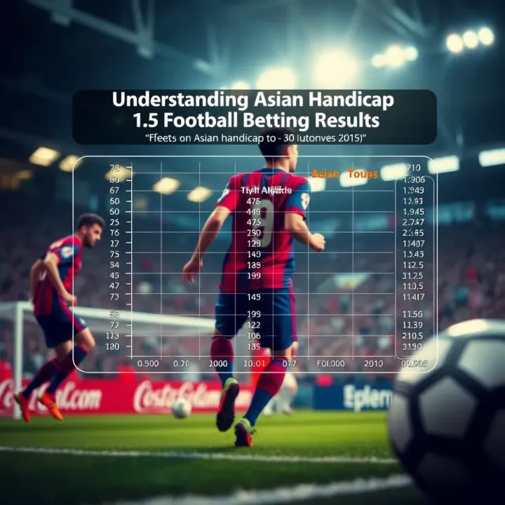 Chart explaining the impact of the 1.5 Asian handicap on football betting outcomes