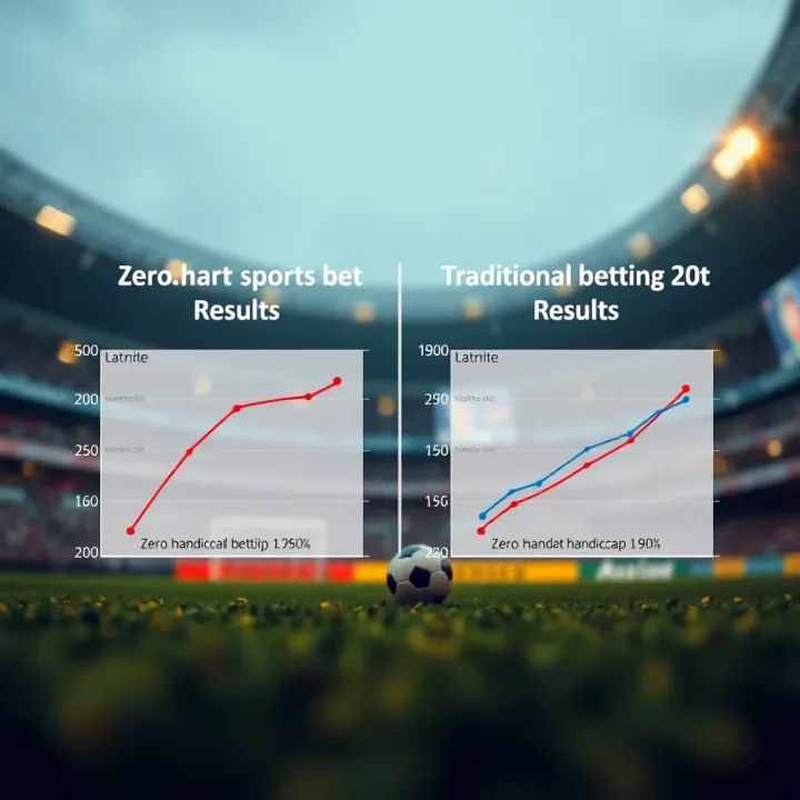 Diagram showing comparison between traditional sports bet and zero handicap bet outcomes