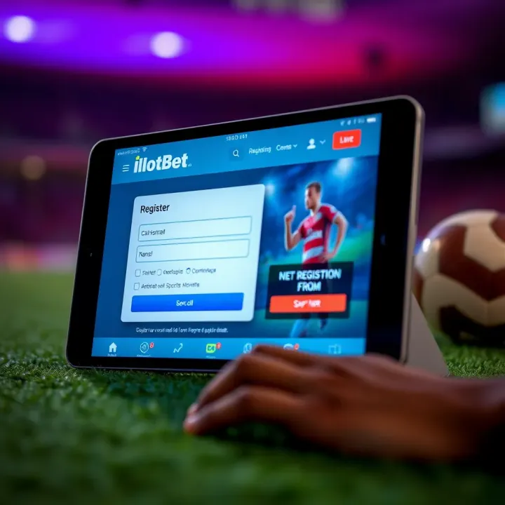 Screenshot of Ilotbet Sports registration form on a digital device