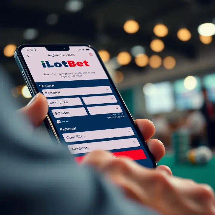 Registering a New Account on iLotBet Old Mobile Platform User filling out registration form on iLotBet old mobile site with fields for personal and account details
