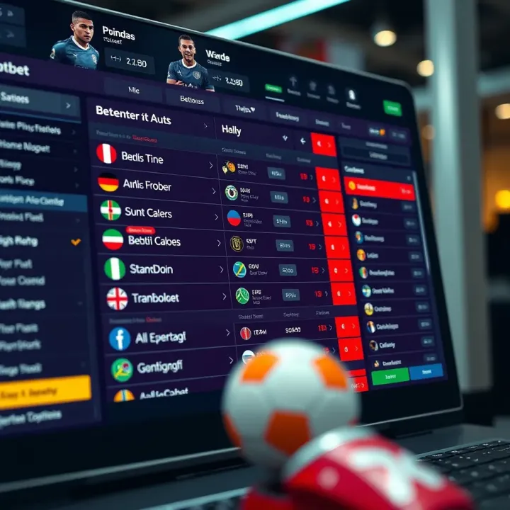 Interface displaying various betting options on a Nigerian online sportsbook platform