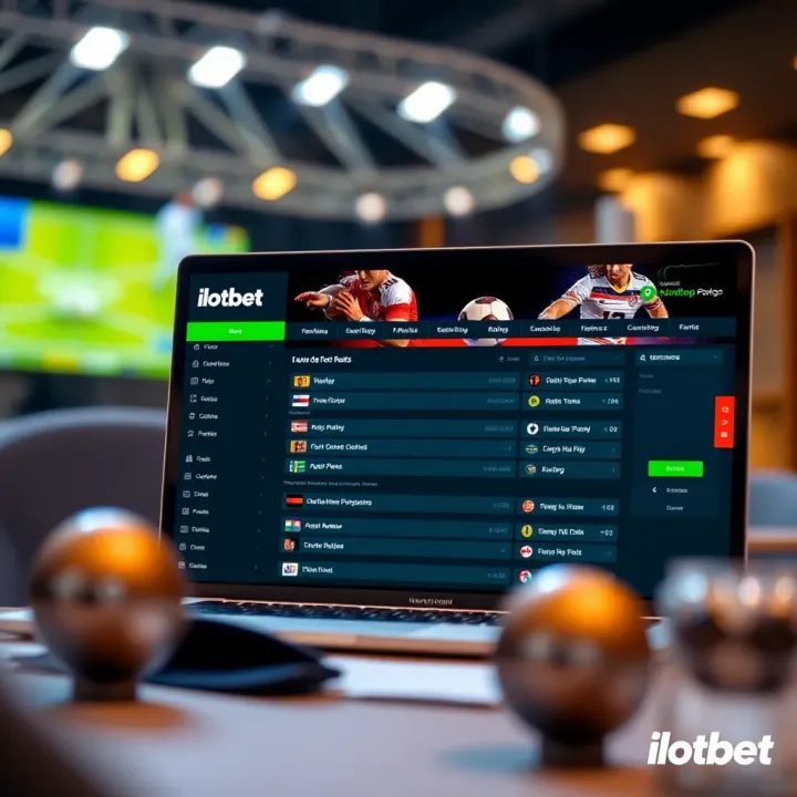 Screenshot of ilotbet desktop homepage showcasing clean layout and intuitive menu options for easy navigation