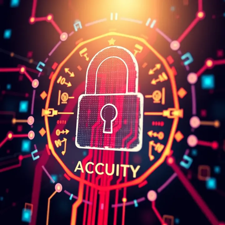 Illustration of a secure digital lock symbolizing account protection and data safety