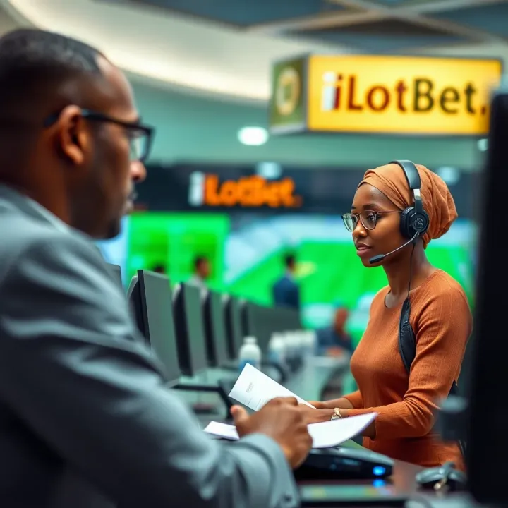 Contacting iLotBet Customer Care for Assistance in Nigeria Customer service representative assisting with iLotBet support inquiries in Nigeria