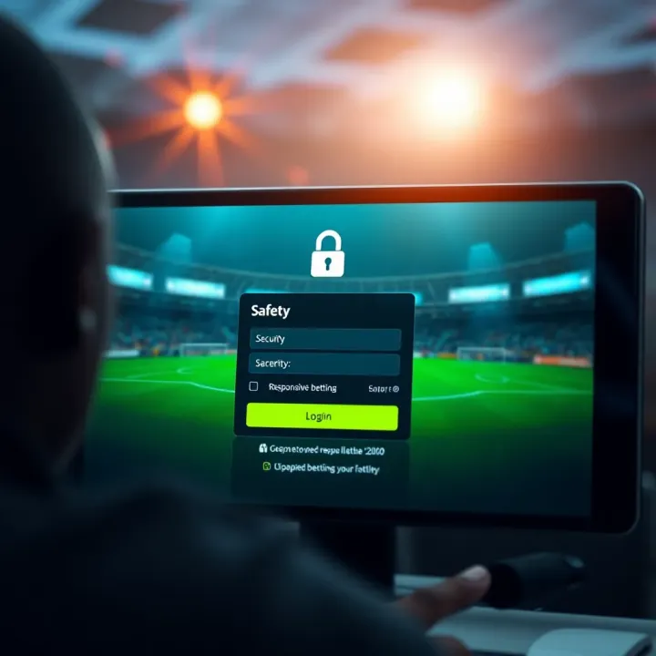 Secure login screen emphasizing safety and responsible betting on Ilotbet platform