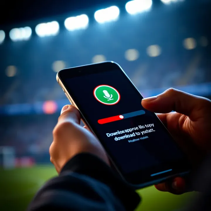 Illustration of a smartphone with download progress bar indicating the Ilotbet app installation