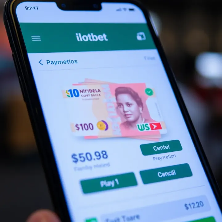 Secure online payment transaction screen within Ilotbet app showing Nigerian Naira currency