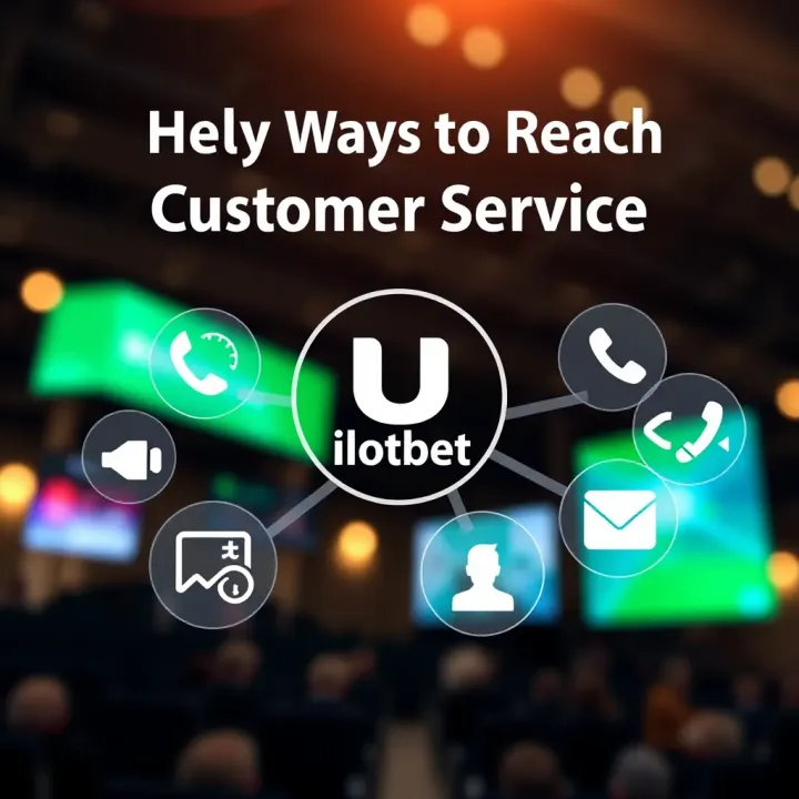 Various communication icons representing multiple ways to contact Ilotbet support