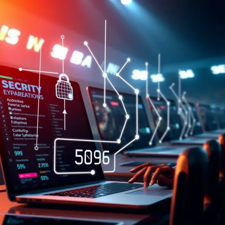 Illustration of cybersecurity measures and regulatory response in online betting