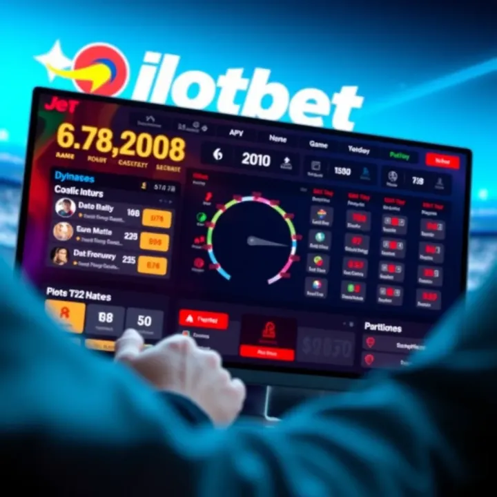 User interface of Ilotbet JetX showing dynamic betting options and game controls