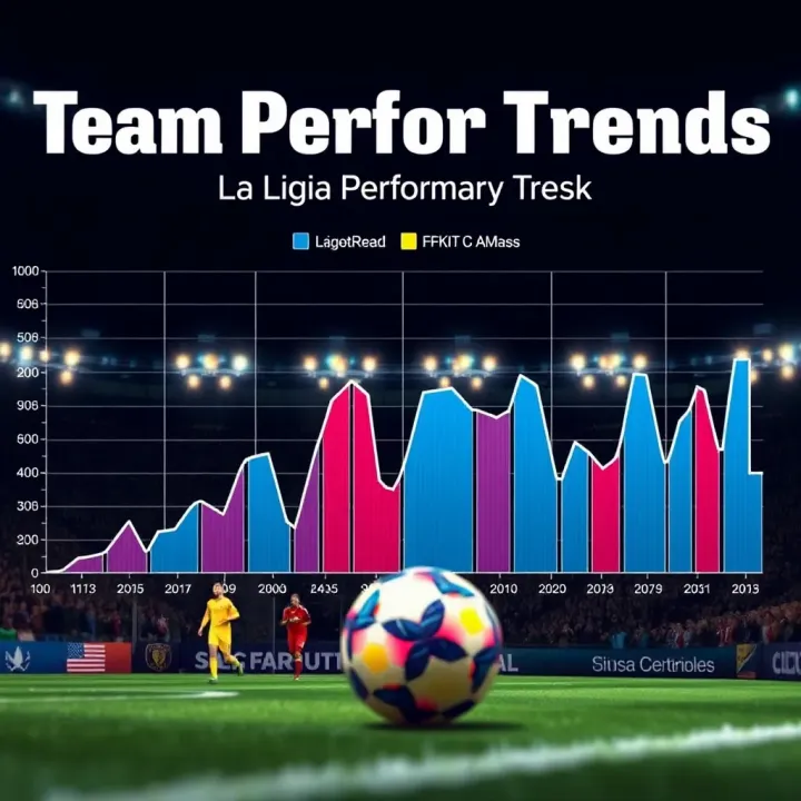 Graph showing team performance trends and statistics for La Liga