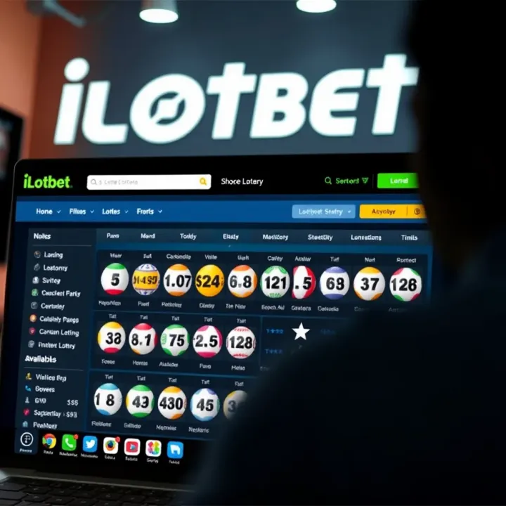 Ilotbet Lotto Ltd online platform showing lottery options available for Nigerian users