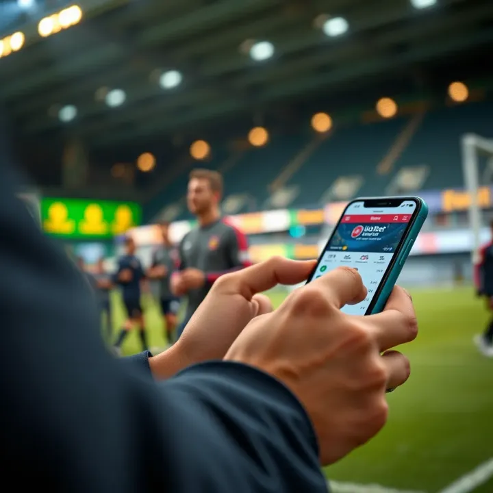 User interacting with Ilotbet's mobile betting platform showing payment options