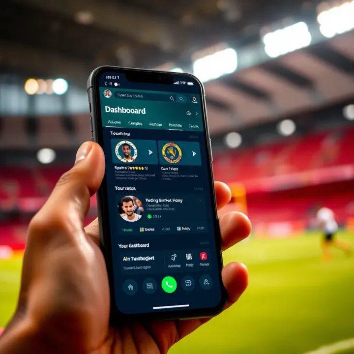 User interface showcasing the main dashboard of Ilotbet NG sports betting app on a mobile device