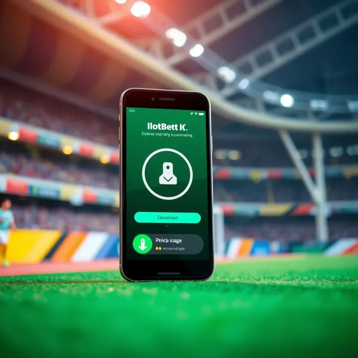 Illustration of a mobile phone with secure app installation and download icons symbolizing safe usage