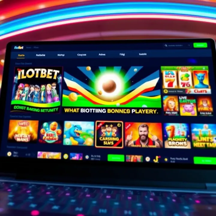 Colorful casino interface showcasing a variety of slot games and live betting options