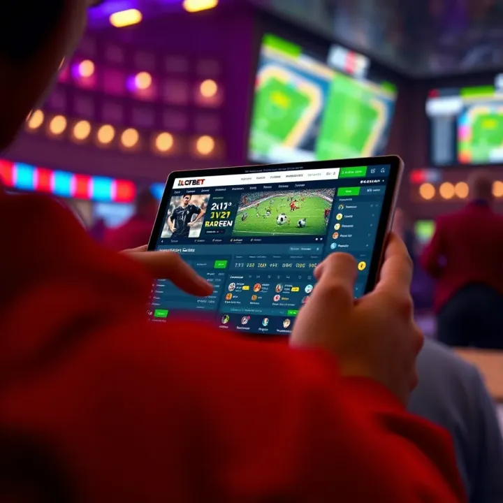 User-friendly interface of Ilotbet online betting platform on a digital device
