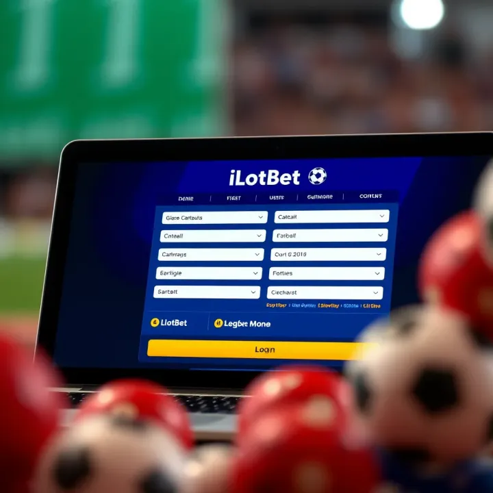 Screenshot of iLotBet registration form displaying fields for user details