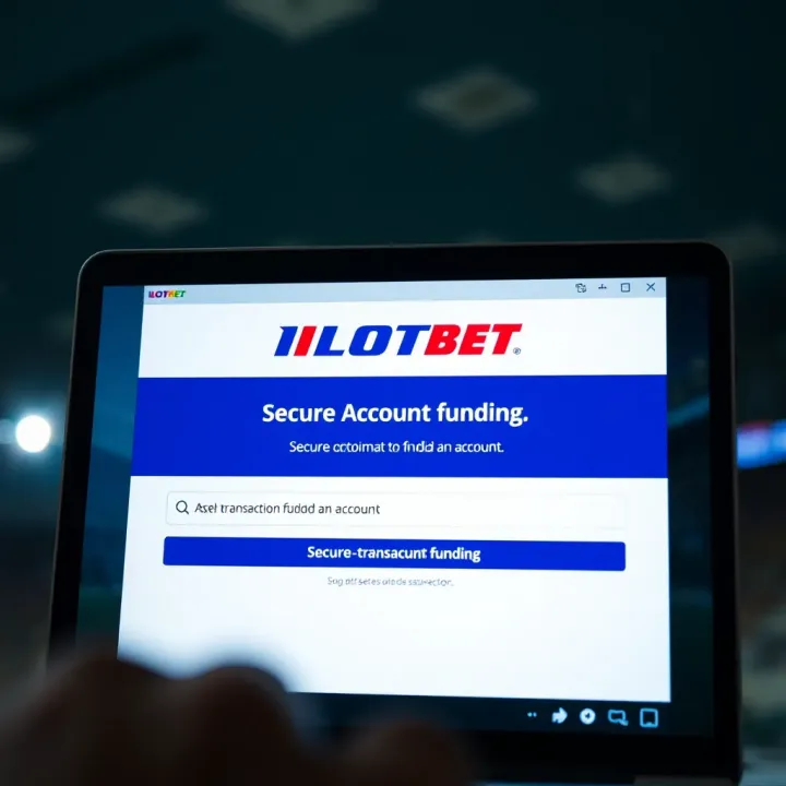 Secure transaction confirmation screen on ILOTBET for funding an account