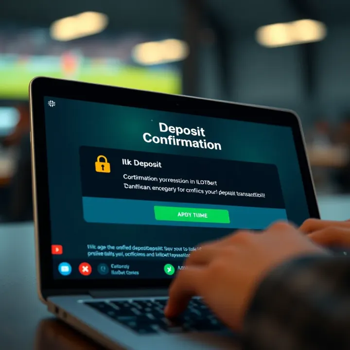 Secure online transaction screen showing confirmation of successful deposit on Ilotbet platform