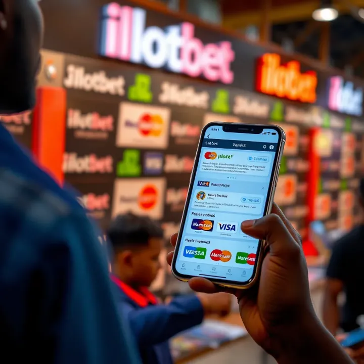 Display of secure payment methods available in ilotbet app for Nigerian bettors