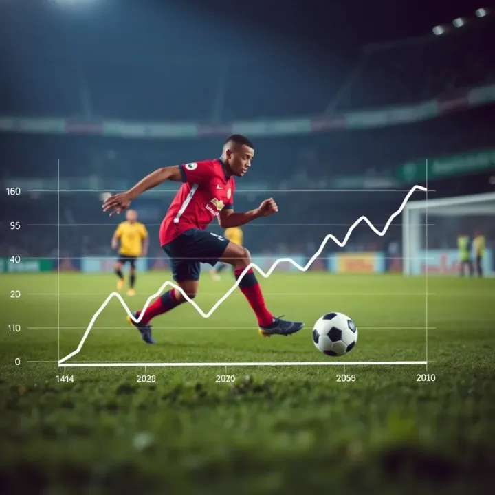 Graph illustrating naira currency fluctuations impacting Nigerian football betting
