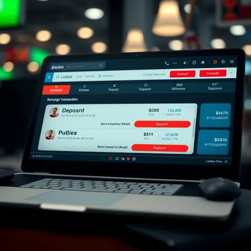 Secure transaction interface showing deposit and withdrawal options on Ilotbet Shop