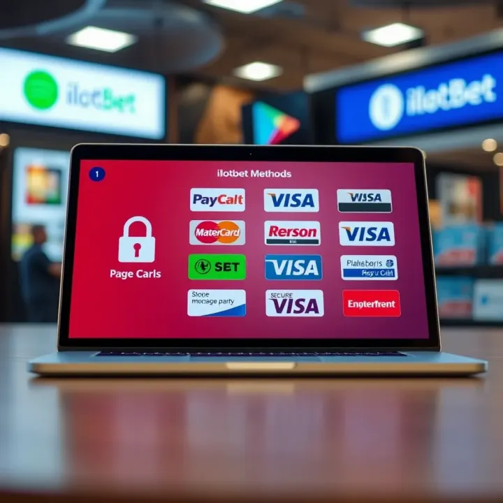 Illustration of secure online payment methods available on Ilotbet Shop