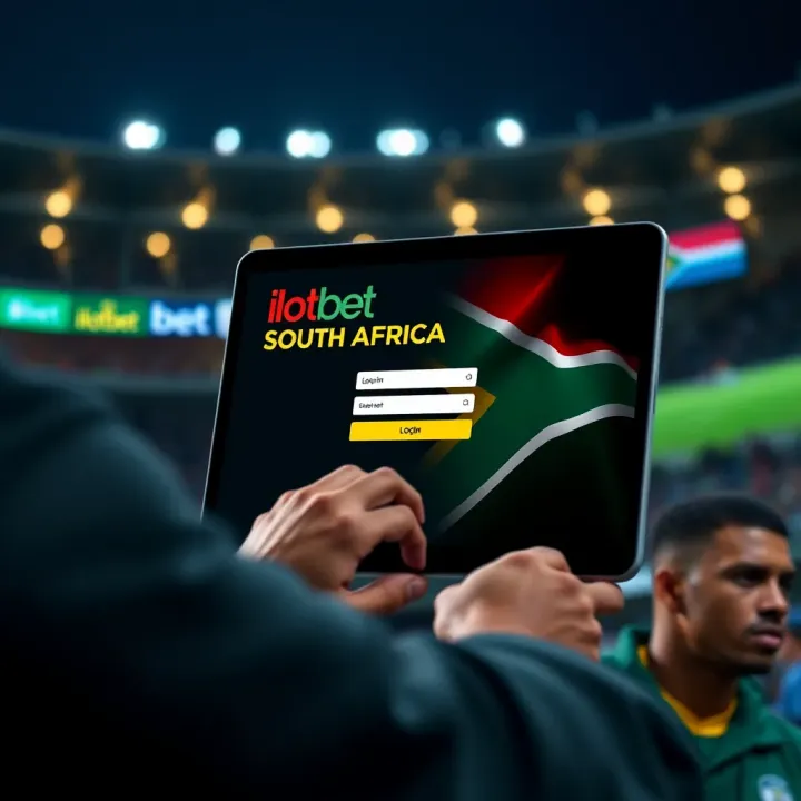 User accessing ilotbet South Africa login page on a digital device