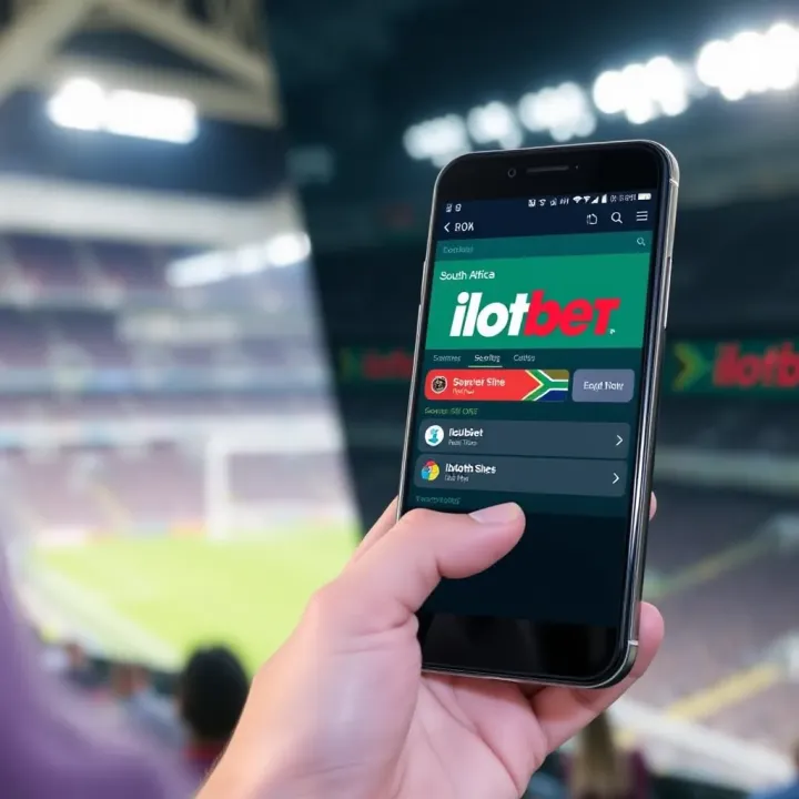 Mobile device displaying ilotbet South Africa betting options securely