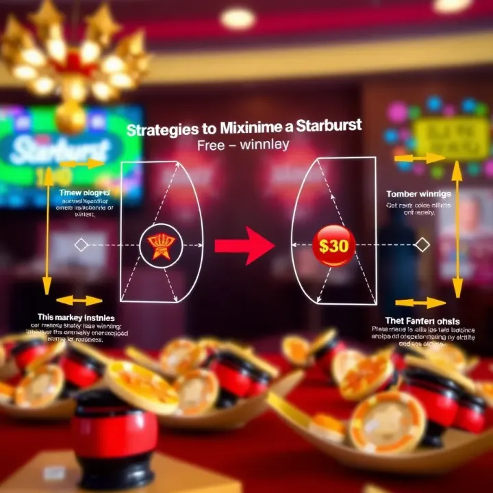 Diagram illustrating strategies to maximize winnings using Ilotbet Starburst free play promotion