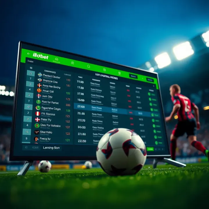 Ilotbet live football betting interface showing dynamic score updates and match details