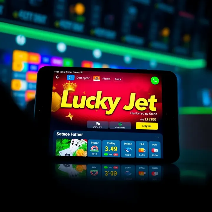 Screenshot of Lucky Jet online game interface on a digital device