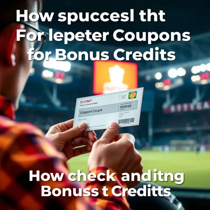 Graphic showing a sports bettor successfully redeeming a coupon and receiving a bonus credit