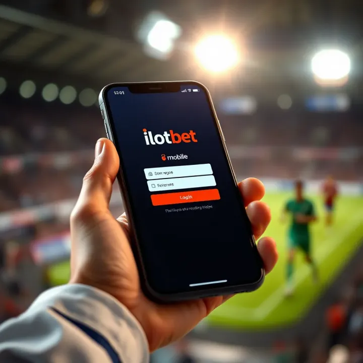 Secure login screen illustrating access to Ilotbet Old Mobile on a smartphone