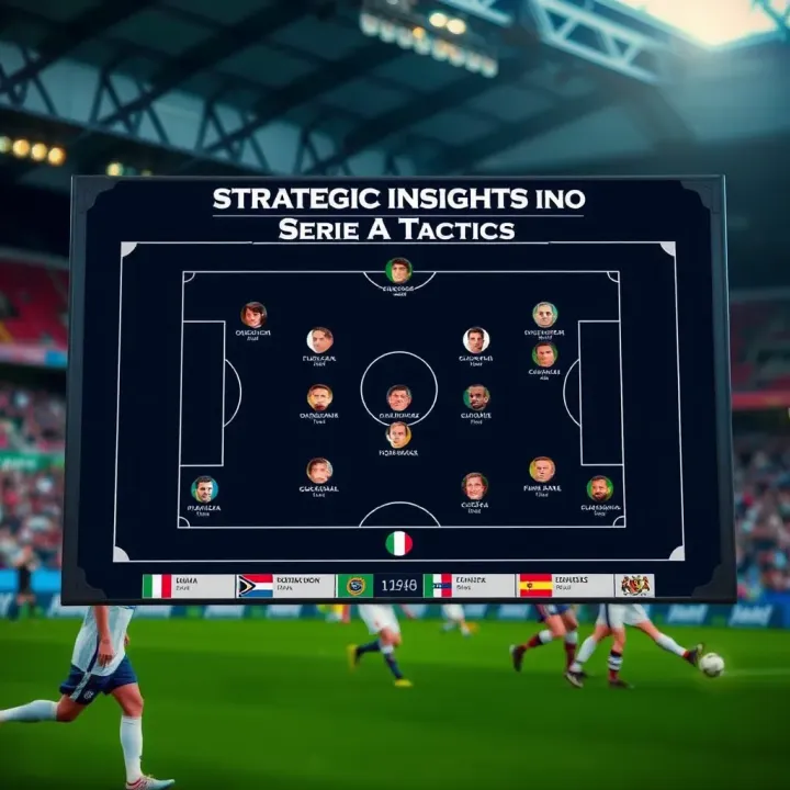 Tactical board highlighting team strategies and player formations relevant to Serie A