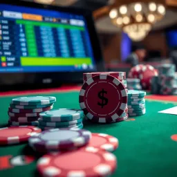 Visual of betting options and naira currency chips indicating wagering choices on IlotBet