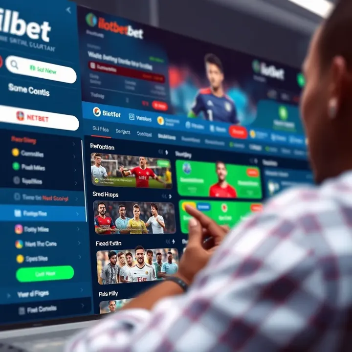 User interface showcasing diverse betting options on Ilotbet Bet NG platform