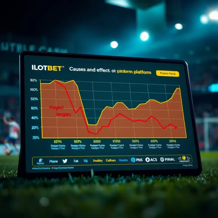 Graph showing the causes and effects of an online betting platform failure