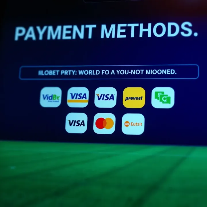 Graphic showing various digital payment icons representing different methods available on iLotBet platform