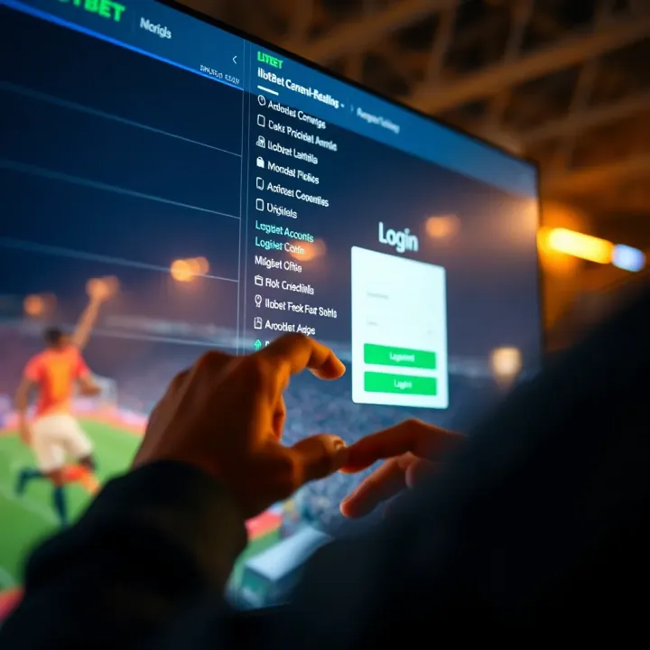 Guide to Accessing Ilotbet Accounts in Nigeria User entering login credentials on a secure digital platform