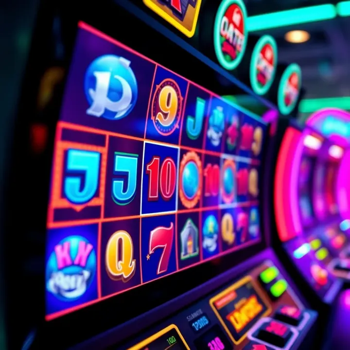 Colorful digital slot machine interface on Ilotbet platform showing various game symbols