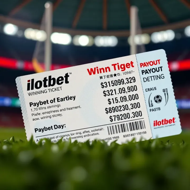 Illustration of a winning sports betting ticket on Ilotbet platform with highlighted payout details