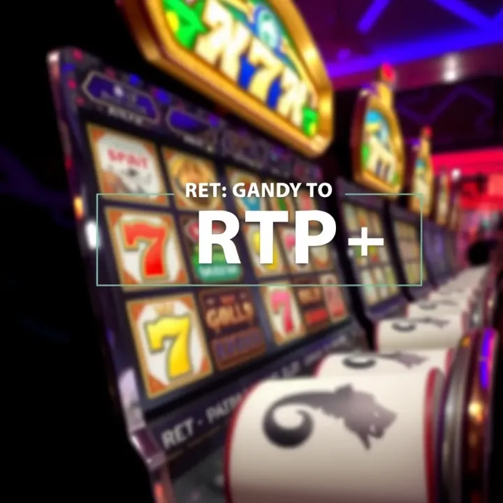 Diagram showing Return to Player (RTP) concept with slot machine and percentage symbol