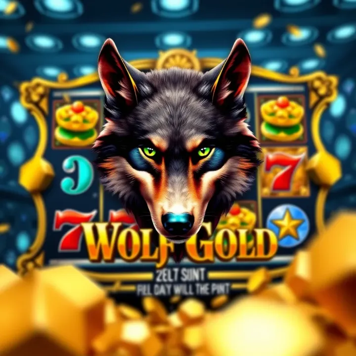 Wolf Gold slot game interface displaying vibrant symbols and reels