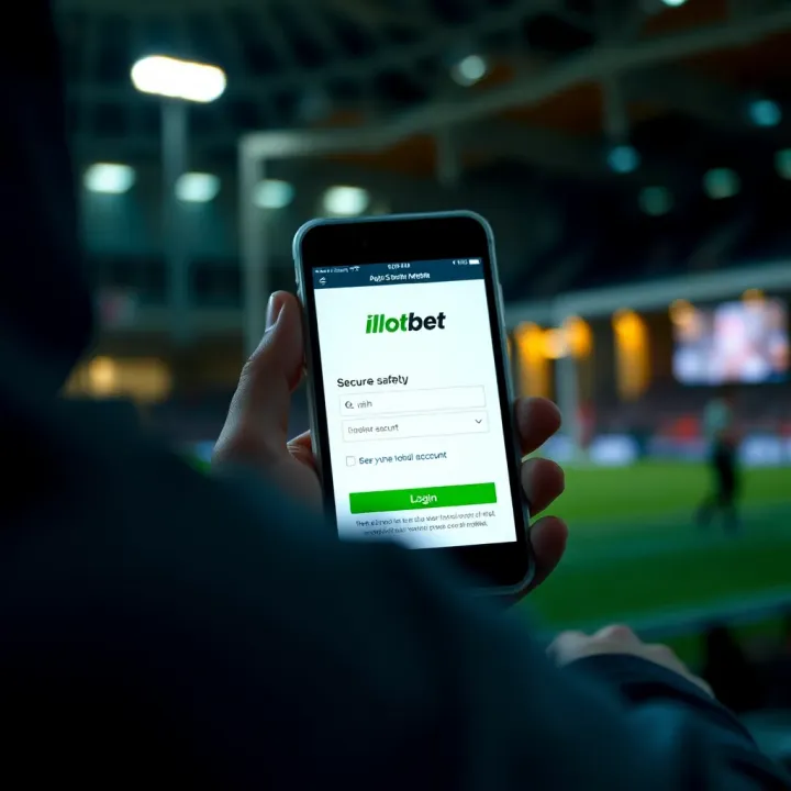 Secure login screen on mobile device highlighting account safety features for Old Ilotbet Mobile users