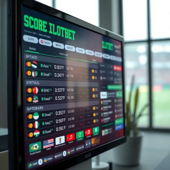 Interface of SC0RE Ilotbet platform displaying various sports betting options